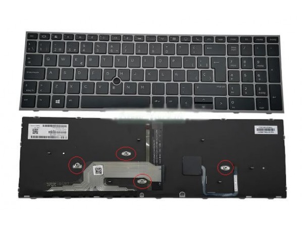 Tipkovnica za prenosnik ZBOOK 15 G5 G6, ZBook 17 G5 G6 L29635 L12765-041 L28407 L12764-071 Backlight UK / SLO nalepke Š Đ Ž Ć Č